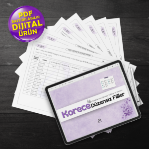 Korece Düzensiz Fiiller Çalışma Notları // PDF // Kurallar ve Alıştırma Tablosu